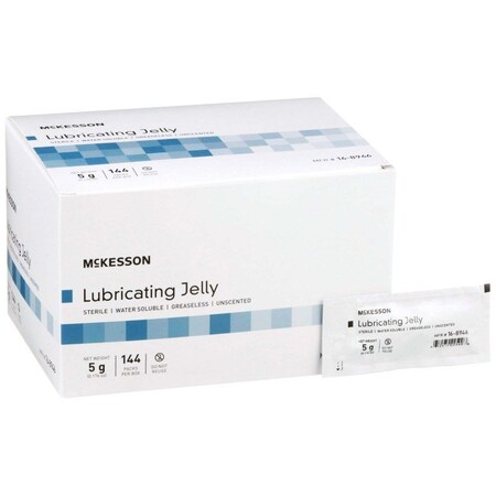 Mckesson Lubricating Jelly, 5-gram Packet, 144PK 16-8946
